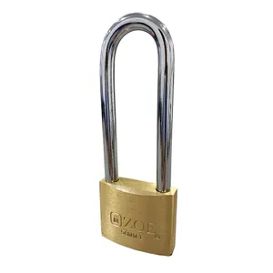 Candado Plano Cuello L Zoe Estandar Bronce 50 mm Blister